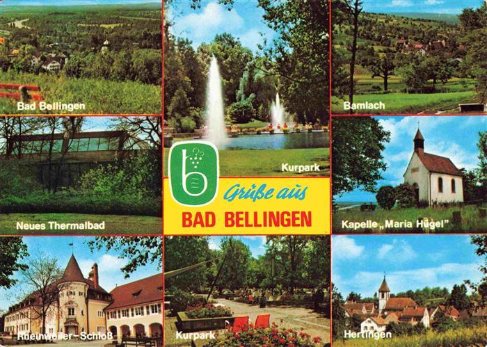 Bad Bellingen Panorama Thermalbad Kurpark Bamlach Kapelle Schloss Hertingen