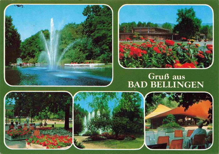 Bad Bellingen Kurpark Wasserspiele Kurort im Markgraeflerland Schwarzwald