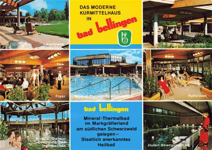 Bad Bellingen Kurmittelhaus Trinkbrunnen Thermalbad Kurort im Markgraeflerland S