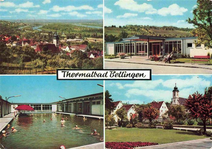 Bad Bellingen Panorama Kurort im Markgraeflerland Schwarzwald Thermalbad Kirche