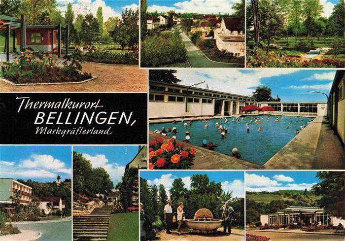 Bad Bellingen Kurort im Markgraeflerland Schwarzwald Thermalbad Kurpark