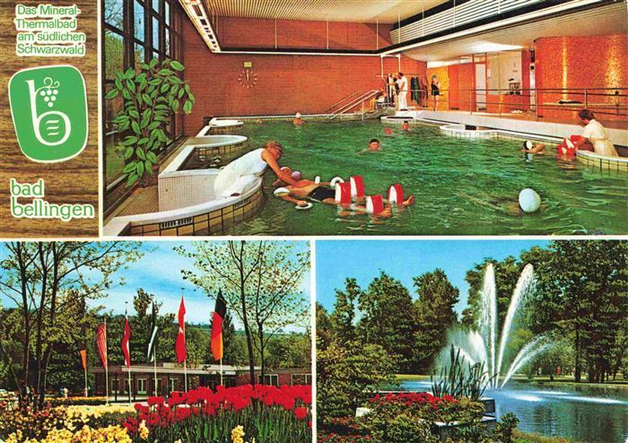 Bad Bellingen Mineral-Thermalbad Kurpark Fontaene Kurort im Markgraeflerland Sch