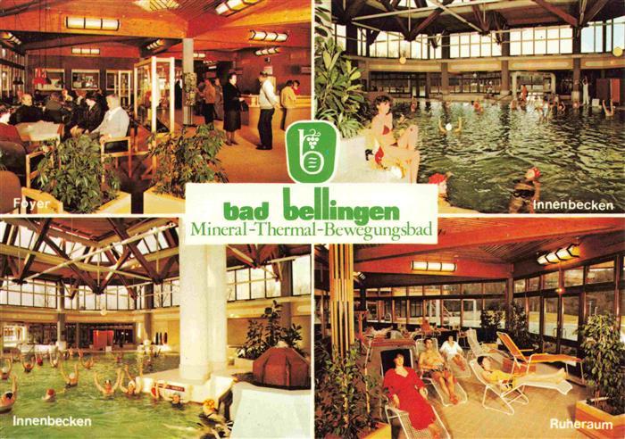 Bad Bellingen Mineral-Thermal-Bewegungsbad Kurort im Markgraeflerland Schwarzwal