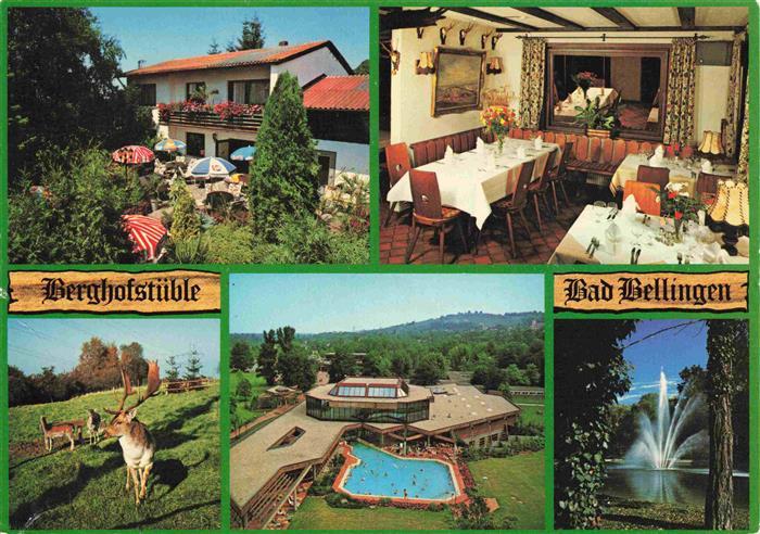Bad Bellingen Berghofstueble Gasthaus Wild Thermalbad Kurpark Fontaene Kurort im