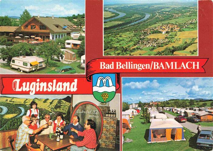 Bamlach Luftaufnahme Lug ins Land Restaurant Campingplatz