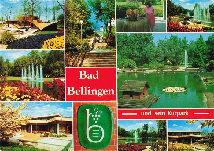 Bad Bellingen Kurort im Markgraeflerland Schwarzwald Kurpart Thermalbad