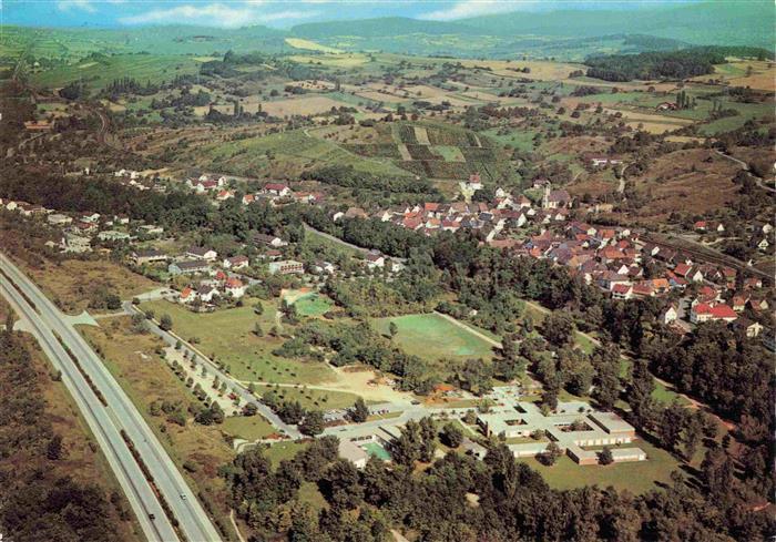 Bad Bellingen Panorama Kurort im Markgraeflerland Schwarzwald Thermalbad
