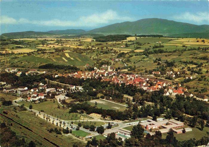 Bad Bellingen Panorama Kurort im Markgraeflerland Schwarzwald Thermalbad