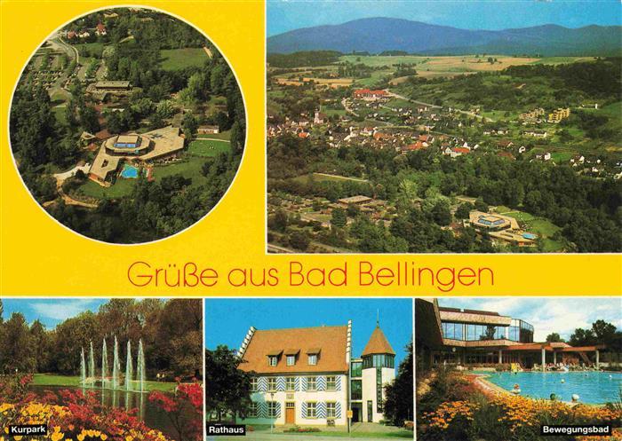 Bad Bellingen Luftaufnahme Kurort im Markgraeflerland Schwarzwald Thermalbad Kur