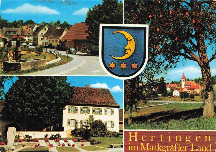 Hertingen Bad Bellingen Teilansichten Blick zur Kirche