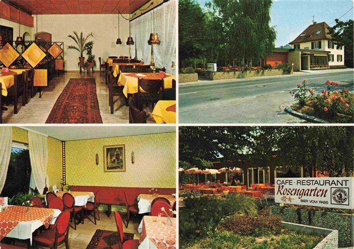 Bad Bellingen Café Restaurant Rosengarten Kurort im Markgraeflerland Schwarzwald