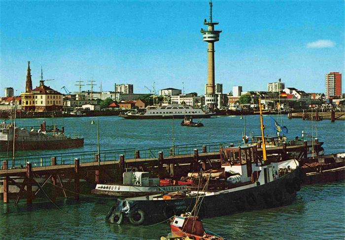 BREMERHAVEN Nordsee Geestemuendung und City