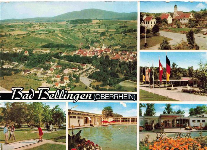 Bad Bellingen Panorama Kurort im Markgraeflerland Schwarzwald Luftaufnahme Teila