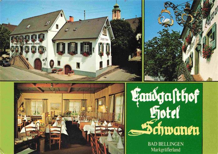 Bad Bellingen Landgasthof Hotel Schwanen Restaurant Kurort im Markgraeflerland S