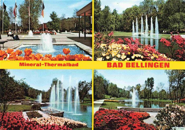 Bad Bellingen Mineral-Thermalbad Kurpark Wasserspiele Kurort Markgraeflerland Sc
