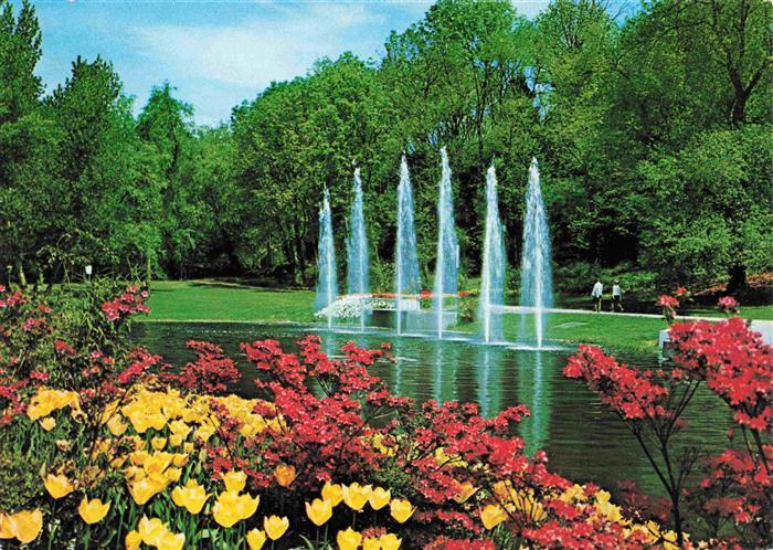 Bad Bellingen Kurpark Wasserspiele Kurort Markgraeflerland Schwarzwald