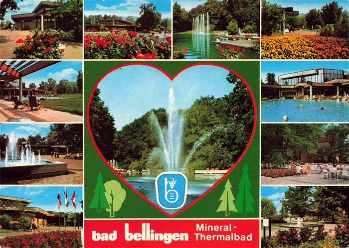 Bad Bellingen Kurpark Wasserspiele Mineral-Thermalbad Kurort Markgraeflerland Sc