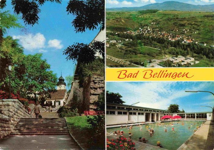 Bad Bellingen Luftaufnahme Kurort Markgraeflerland Schwarzwald Thermalbad Aufgan