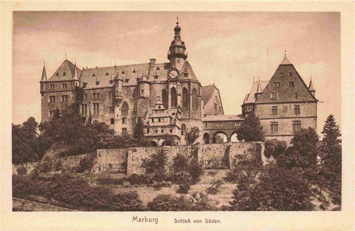 MARBURG  LAHN Schloss von Sueden