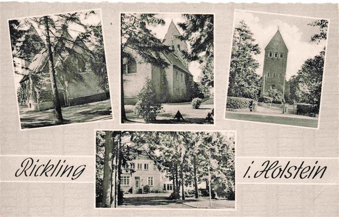 Rickling Schleswig-Holstein Teilnansichten Kirchen