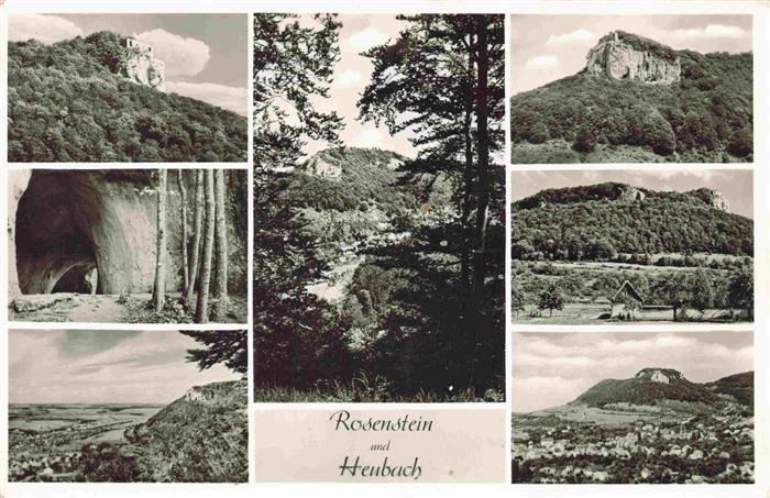 Heubach  Wuerttemberg Waldschenke auf dem Rosenstein Panorama Hoehle