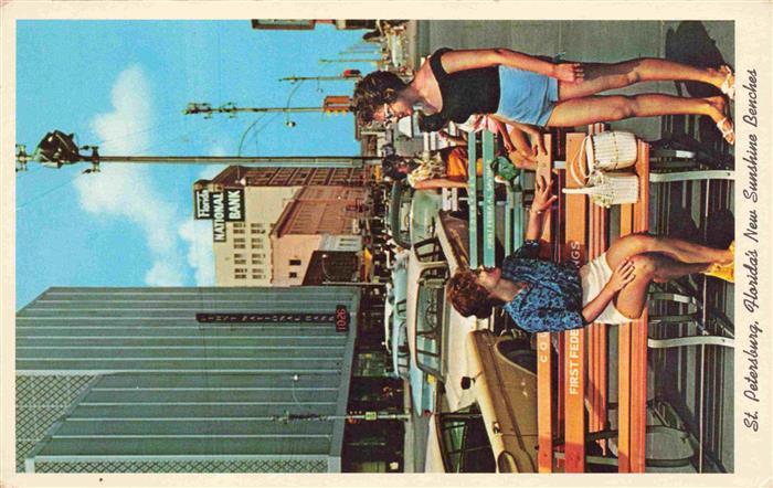 St Petersburg Florida USA New Sunshine Benches