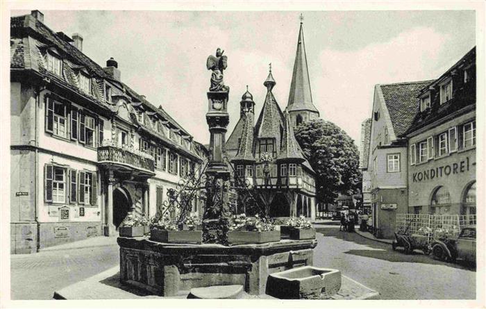 Michelstadt Marktplatz Brunnen