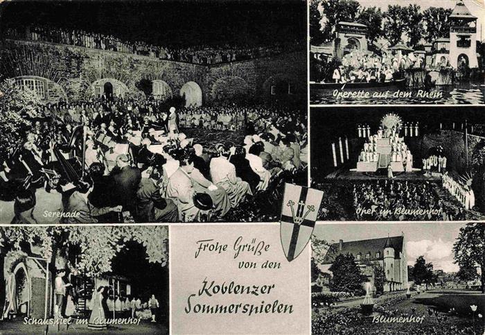 KOBLENZ  Rhein Koblenzer Sommerspiele Serenade Operette auf dem Rhein Oper im Bl