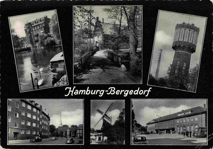 Bergedorf  Hamburg Orts und Teilansichten Wasserturm Windmuehle