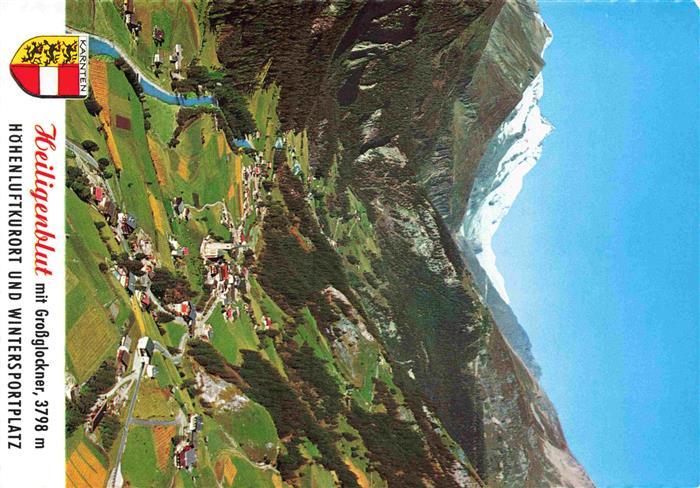 HEILIGENBLUT Kaernten AT mit Grossglockner Fliegeraufnahme