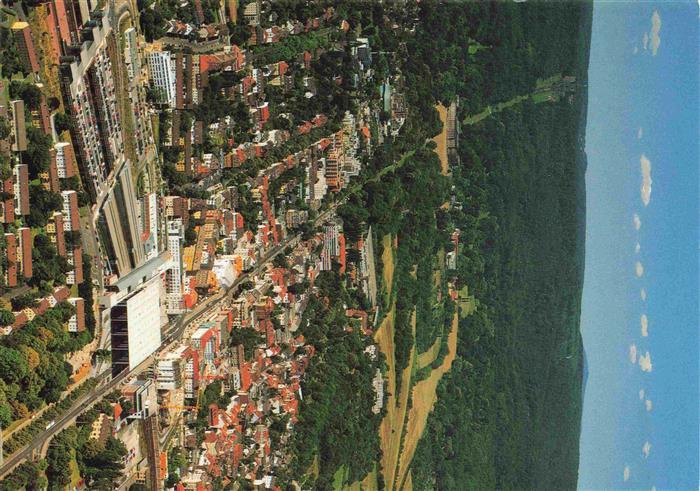 Wilhelmshoehe  KAssEL Fliegeraufnahme mit ICE Bahnhof Wilhelm Allee Schloss und