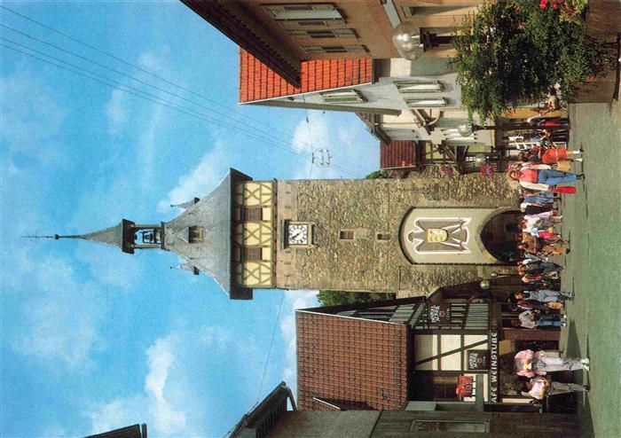 Marbach  Neckar Fussgaengerzone am Torturm