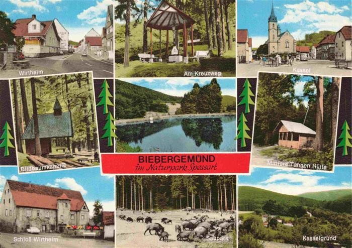 Biebergemuend Wirtheim Am Kreuzweg Kassel Bildbaumkapelle Mittlere Tannen Huette