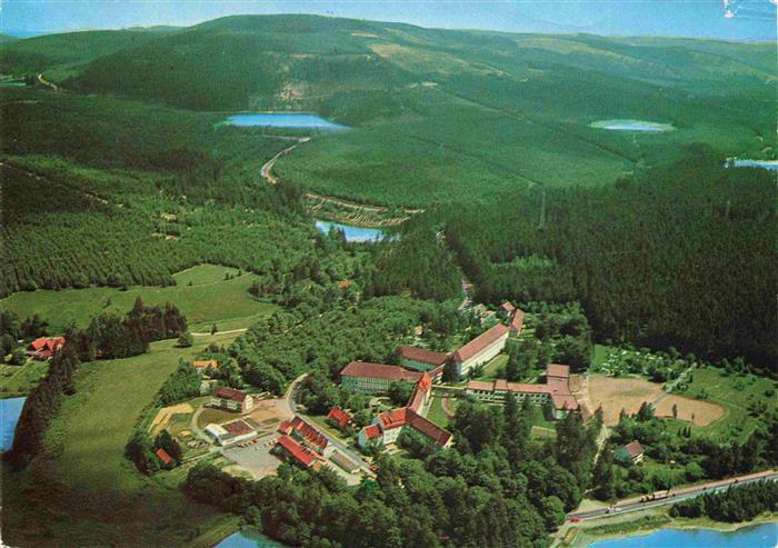 Clausthal-Zellerfeld Goslar Niedersachsen Kurklinik Erbprinzentanne Fliegeraufna