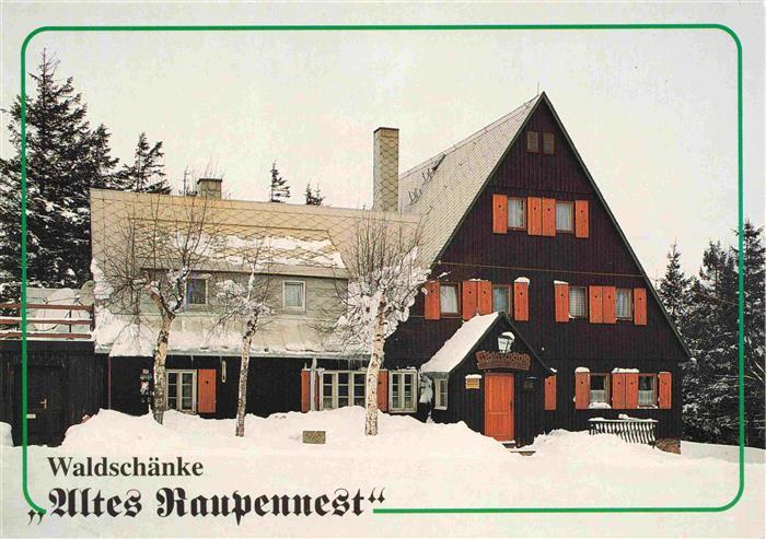 Altenberg  Erzgebirge Sachsen Waldschaenke Altes Raupennest