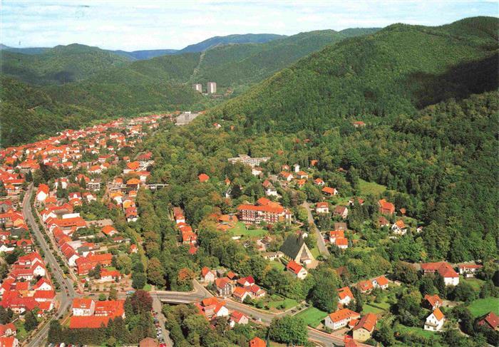 Bad Lauterberg Fliegeraufnahme mit Klinik Kirchberg Therme Diabetes Klinik revit