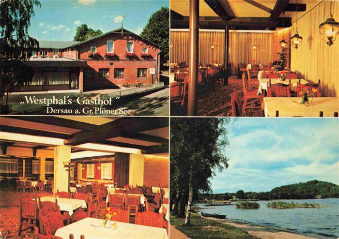 Dersau Schleswig-Holstein Westphals Gasthof Gastraeume Seepartie