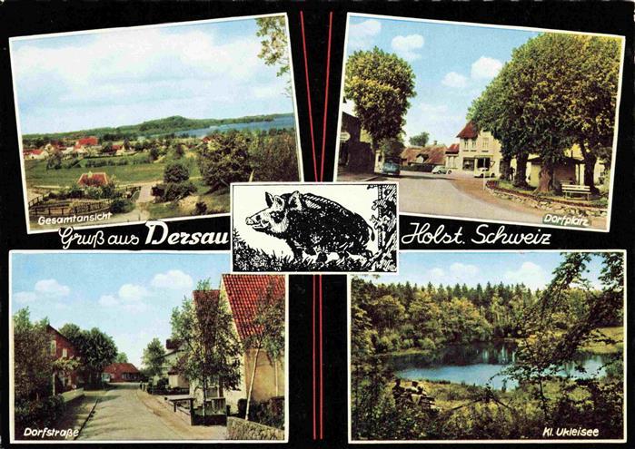 Dersau Schleswig-Holstein Panorama Dorfplatz Dorfstrasse Kleiner Ukleisee