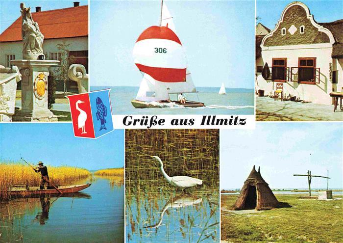 Illmitz Burgenland AT Hauptplatz Regatta am Neusiedlersee Heimathaus Reussenfisc
