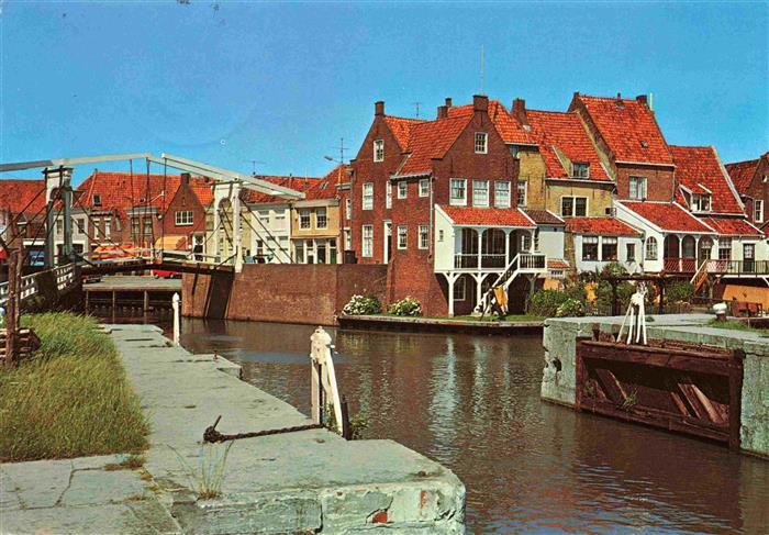 Enkhuizen NL Achterzijde van het Spui