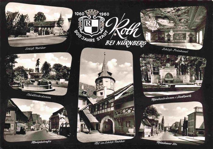 Roth Nuernberg Schloss Ratibor Prunksaal Staedtlerbrunnen Maennchenbrunnen Stadt