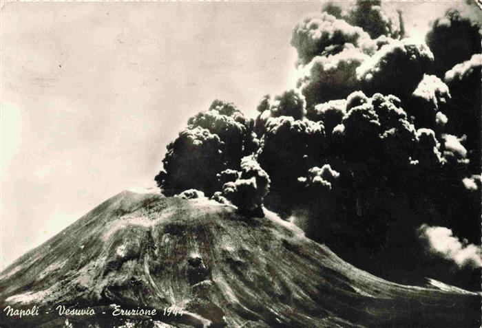 NAPOLI Neapel Naples IT Vesuv Eruption von 1944