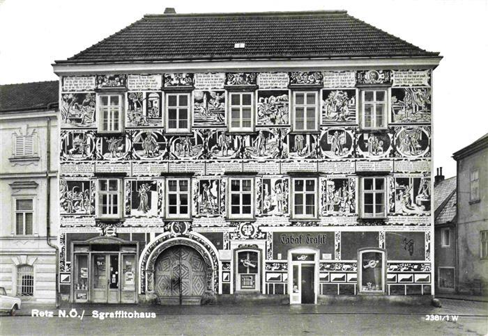 Retz Weinviertel Niederoesterreich AT Sgraffitohaus