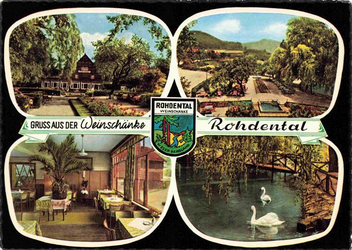 Rohdental Hessisch Oldendorf Weinschaenke Rohdental Gaststube Park Schwanenteich