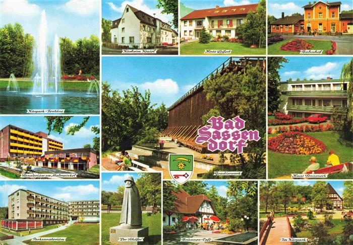 Bad Sassendorf Kurpark Fontaene Sanatorium Malerwinkel Parksanatorium Der Schaef
