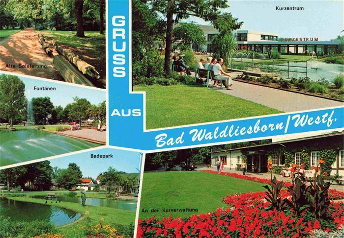 Bad Waldliesborn Alte Soleleitung Kurzentrum Fontaenen Badepark Kurverwaltung