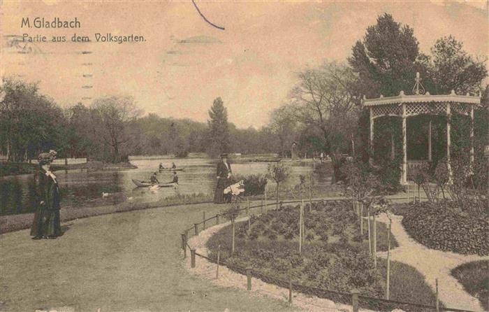 MoeNCHENGLADBACH NRW Partie aus dem Volksgarten Feldpost