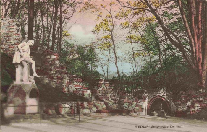 WEIMAR  Thueringen Shakespeare-Denkmal