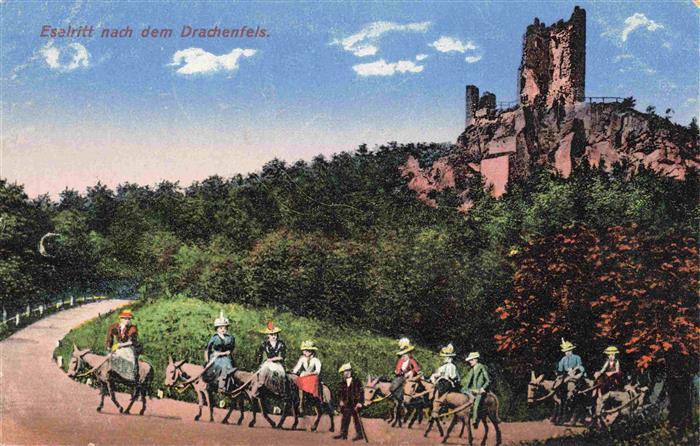 Koenigswinter Eselritt nach dem Drachenfels Ruine