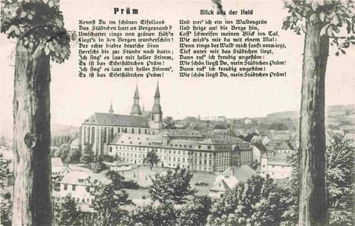 Pruem Eifel Blick aus der Heid Poesie